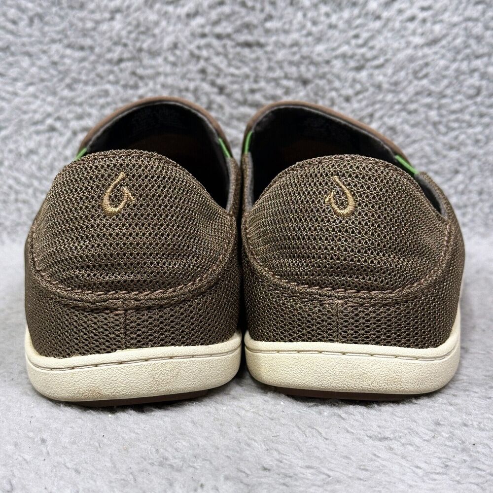 Olukai‎ Nohea Mesh Mens Size 9.5 Slip On Sneakers Mustang Lime Peel 10188-13AP - Picture 4 of 9